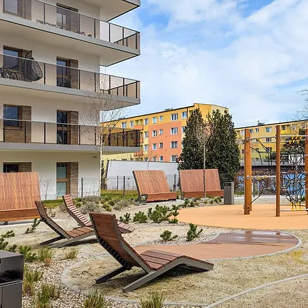 Stylish With Balcony Near Brzezno By Renters Apartment Gdansk